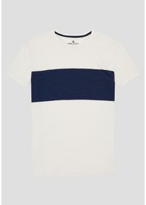 H.I.S. HIS JEANS, Herren T-Shirt, Dunkelblau / Perlweiß