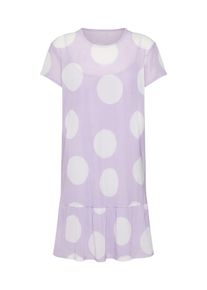 Review, Damen Kleid 'MESH DOT DRESS D-KLEID', Pastelllila / Weiß
