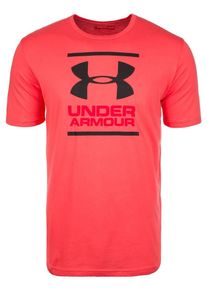 Under Armour, Herren Trainingsshirt 'GL Foundation', Orangerot / Schwarz