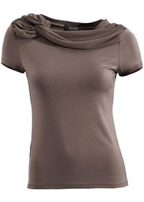 Heine, Damen Rundhalsshirt, Schlammfarben