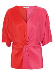Pieces, Damen Oberteil, Pinkmeliert / Hellrot