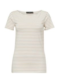 Hallhuber, Damen Ringelshirt, Beige / Wei&szlig;