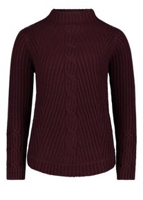 Cartoon, Damen Pullover, Dunkelrot