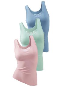 Petite Fleur, Damen Spitzenhemd, Pastellblau / Pastellgrün / Pastellpink