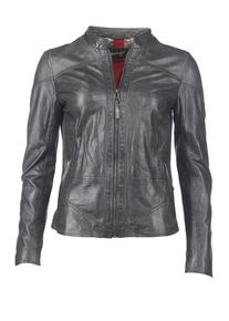 Maze, Damen Lederjacke 'Verwood', Silbergrau