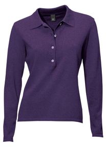 Heine, Damen Polo-Pullover, Lila