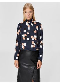 Selected Femme, Damen Klassische Bluse, Blau / Mischfarben