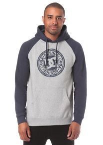 DC Shoes, Herren Circle Star Kapuzenpullover, Blau / Grau