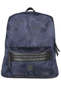 Urban Classics, Damen Backpack 'Camo ', Blau / Taubenblau / Violettblau