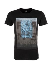 Q/S Designed By, Herren T-Shirt, Blau / Grau / Schwarz