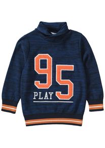 name it, Strickpullover, Dunkelblau / Koralle