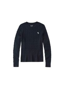 Abercrombie & Fitch Abercrombie & Fitch, Damen Pullover 'CABLE MOOSE CREW', Navy