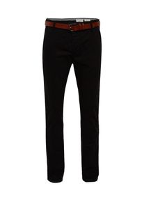 Review, Herren Chino 'STR BELT', Schwarz
