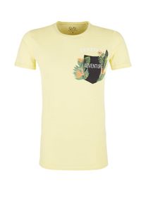 Q/S Designed By, Herren Flammgarnshirt, Gelb / Mischfarben