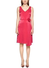 s.Oliver BLACK LABEL, Damen Tailliertes Kleid mit Brosche, Pink