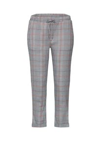 Sublevel, Damen Hose 'Checked Trousers', Grau / Rot / Schwarz