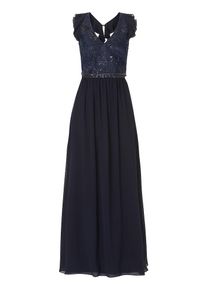 Vera Mont, Damen Abendkleid, Nachtblau