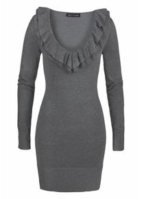 Melrose, Damen Strickkleid, Graumeliert