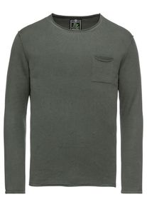Key Largo, Herren Pullover 'MST MONACO round', Dunkelgrün