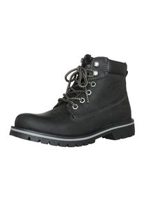 Dockers by Gerli, Damen Leder-Schnürboot, Schwarz