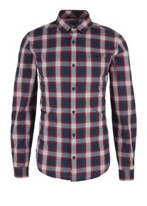 s.Oliver RED LABEL, Herren Hemd, Marine / Feuerrot / Weiß