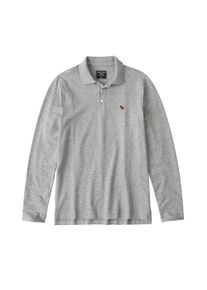 Abercrombie & Fitch Abercrombie & Fitch, Herren Polo 'LS STRETCH POLO', Grau
