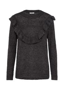 Pieces, Damen Pullover 'ROWAN', Dunkelgrau