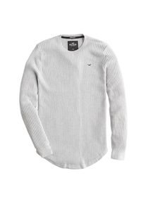 Hollister, Herren Pullover 'LW MUSCLE FIT CREW', Grau