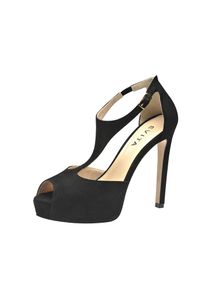 Evita, Damen Sandalette, Schwarz