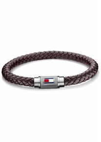 Tommy Hilfiger, Herren Armband 'Casual Core, 2700998', Dunkelbraun / Silber