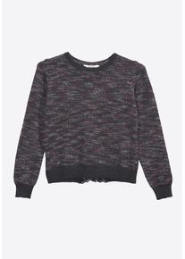 Kaporal5 Kaporal, M&auml;dchen Pullover 'Dilon Raisin', Grau / Basaltgrau / Rubinrot