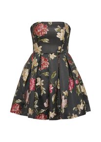 Review, Damen Kleid 'BROCADEFLOWER', Oliv / Schwarz