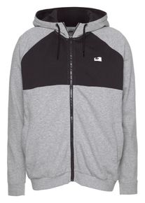 OCEAN SPORTSWEAR, Herren Kapuzensweatjacke, Graumeliert / Schwarz