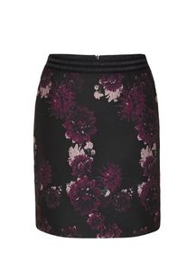 s.Oliver BLACK LABEL, Damen Rock, Altrosa / Weinrot / Schwarz