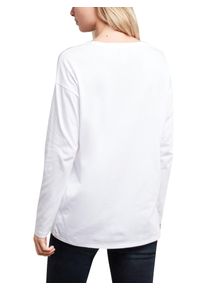 H.I.S. HIS JEANS, Damen Longsleeve, Wei&szlig;