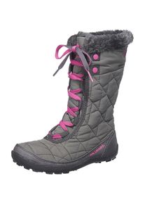 Columbia, M&auml;dchen Winterstiefel 'MINX MID II', Basaltgrau / Dunkelpink