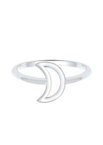 Elli, Damen Ring 'Halbmond', Silber