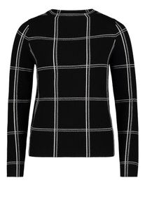 BETTY & CO Betty & Co, Damen Pullover, Schwarz / Weiß