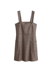 Mango, Damen Kleid 'Sugar', Hellbraun / Dunkelrot / Schwarz