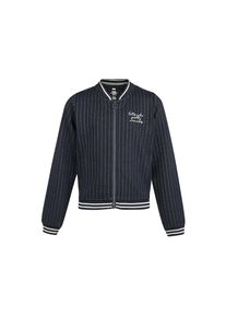 WE Fashion, Mädchen Blouson KRISTIE für Mädchen, Nachtblau / Weiß
