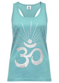YOGISTAR.COM, Damen Yoga-Top "om Sunray", Blau