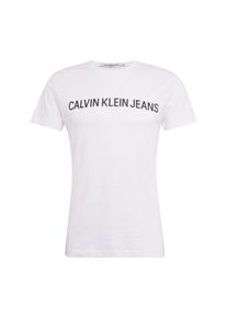 Calvin Klein Jeans, Herren T-Shirt 'Core Institutional Logo Slim Tee', Wei&szlig;