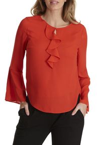 BETTY & CO Betty & Co, Damen Schlupfbluse, Hellrot