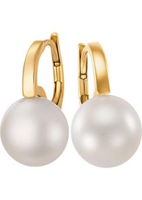 Christ, Damen Ohrh&auml;nger '87481271', Gold / Perlwei&szlig;