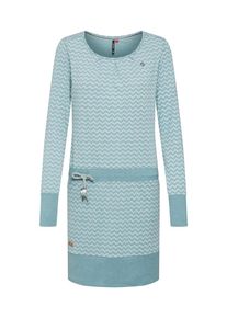 Ragwear, Damen Kleid 'Alexa Zig Zag', Hellblau