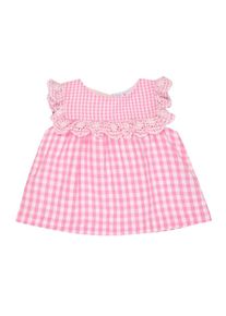 GAP, Mädchen Bluse mit Karomuster, Rosa / Weiß