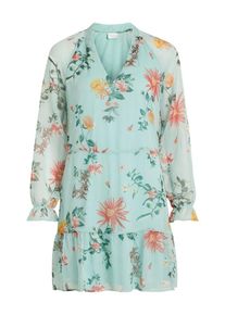 Vila, Damen Kleid, Pastellblau / Grün / Orange / Koralle