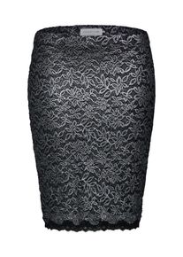 rosemunde, Damen Rock, Schwarz / Silber