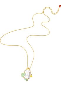 Swarovski, Damen Kette 'No Regrets 5480241', Gelb / Gold / Mint / Rosa