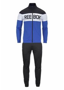 Reebok, Herren Trainingsanzug 'TRAINING SUPPLY CUFFED TRACKSUIT', Blau / Schwarz